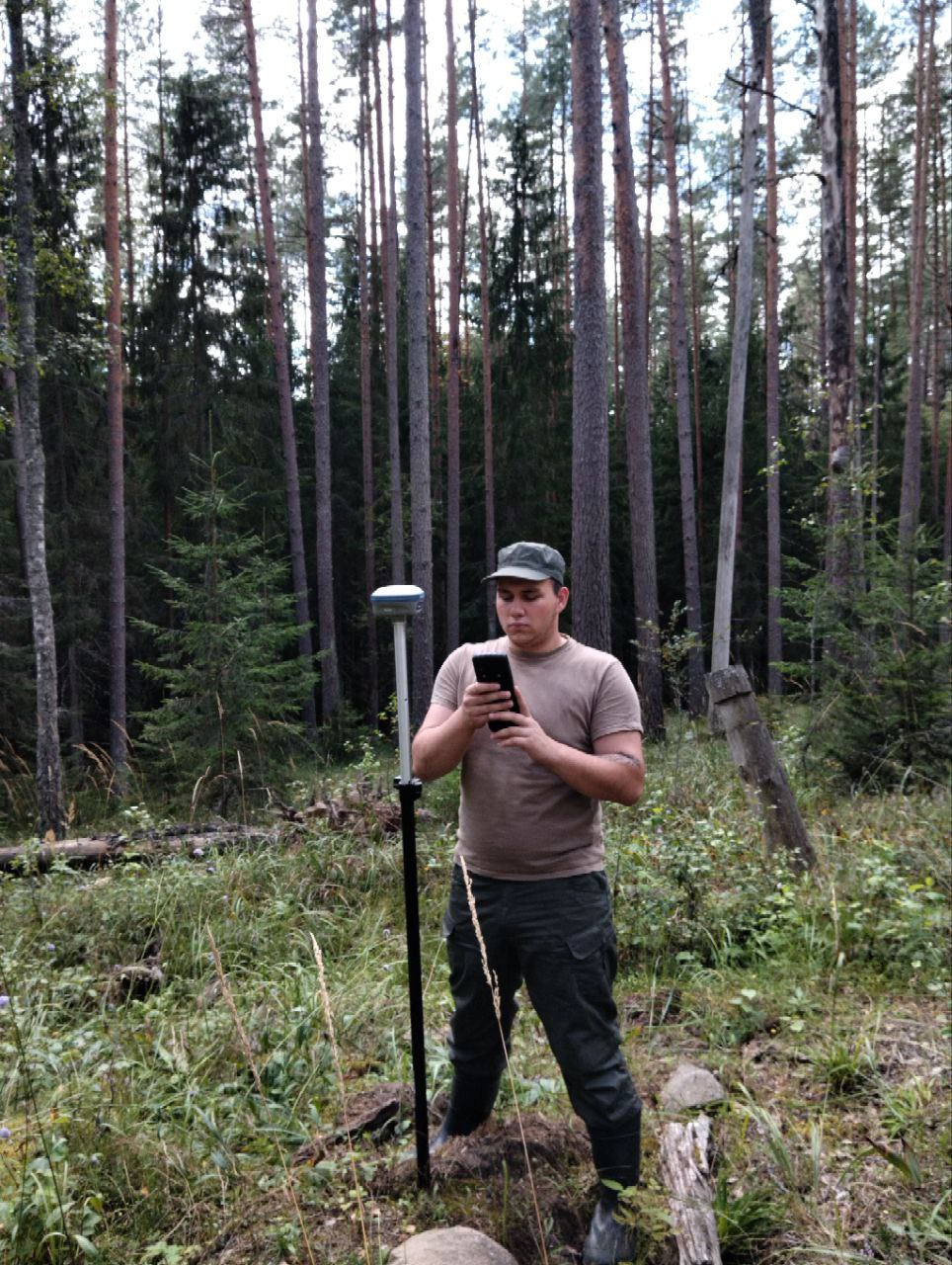 Продолжение стажировки и выполнение работ по уточнению границ лесного фонда